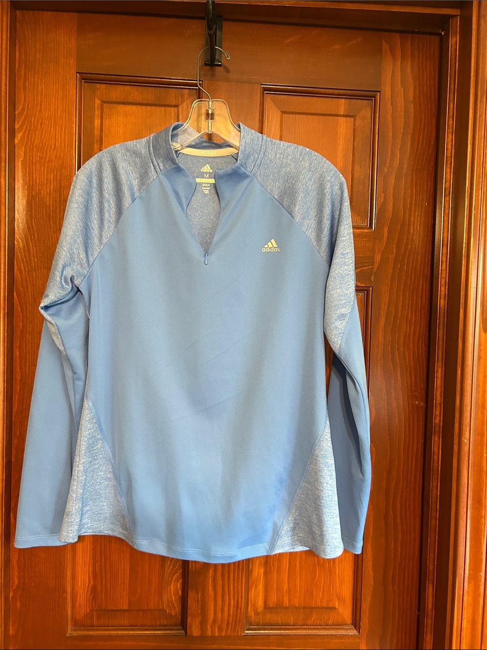 adidas Light Blue Men’s Quarter-Zip Pullover
